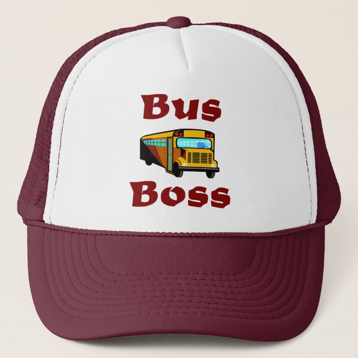 School Bus Driver Hat Bus Boss Trucker Hat Zazzle Ca   School Bus Driver Hat Bus Boss Trucker Hat R1c2b4fbeed8d414eb3eefe104ef5e793 Eahwc 8byvr 704 