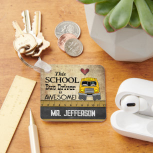School Bus Driver   Keychain