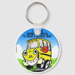 School Bus Driver Keychain