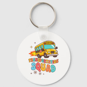 School Bus Driver Life Yellow Bus Transportation S Keychain