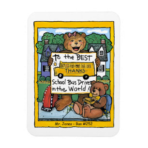 School Bus Driver Magnet, from a girl Magnet