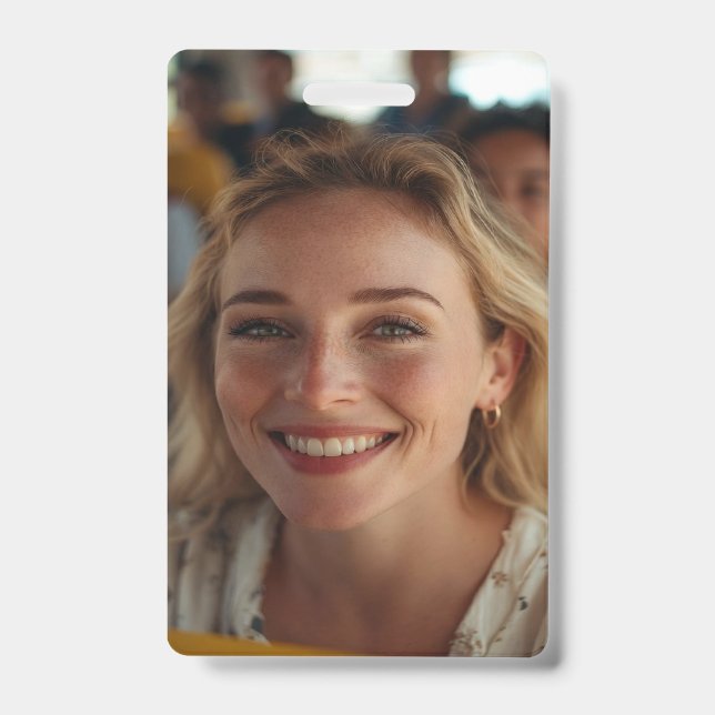 School Bus Driver Photo Customize Badge (Front)
