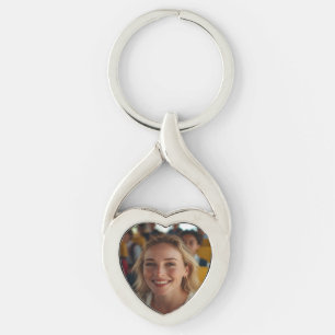 School Bus Driver Photo Customize Keychain
