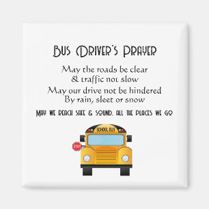 School Bus Driver Prayer Magnet