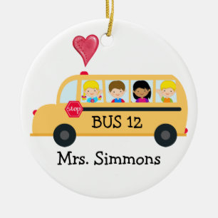 School Bus Driver - SRF Ceramic Ornament