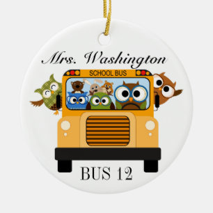 School Bus Driver - SRF Ceramic Ornament