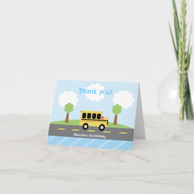 School Bus Driver Thank You Card (Front)