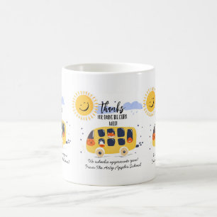 school bus driver thank you for going extra mile t coffee mug