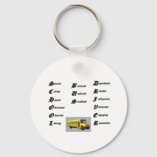 School bus driver, thumbnailCAI0UE1U Keychain