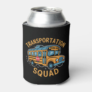 School Bus Driver Transportation Squad Can Cooler