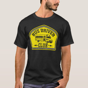 School Bus Driver Vintage Bus Driver Club T-Shirt