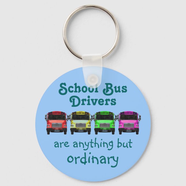 School Bus Drivers Keychain (Front)