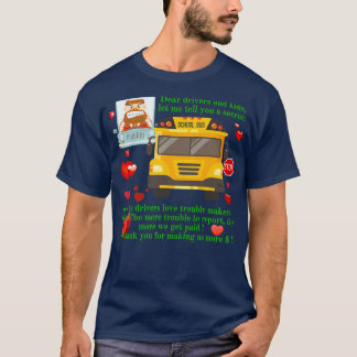 School bus driving career job education Money maki T-Shirt