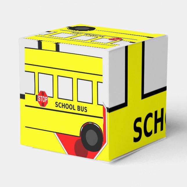 School Bus Favor Box (Back Side)