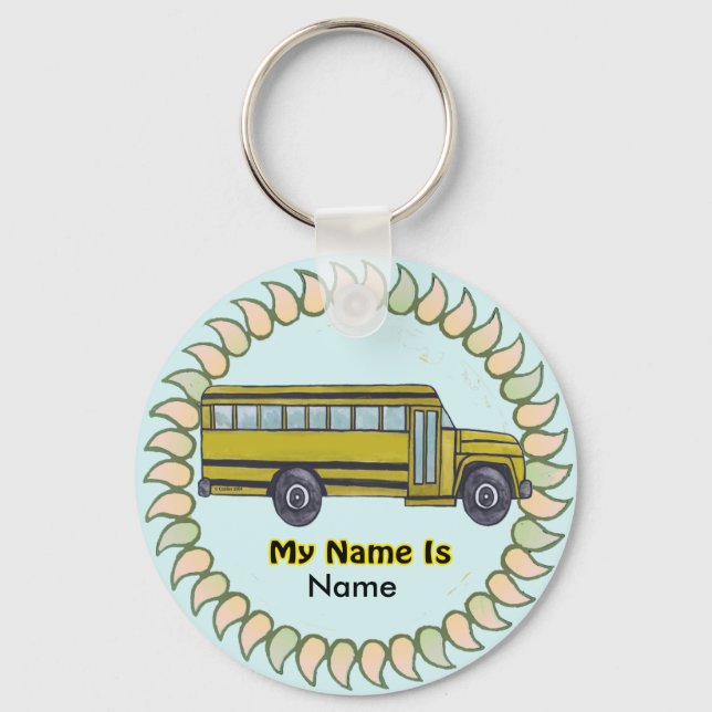 School Bus  keychain (Front)