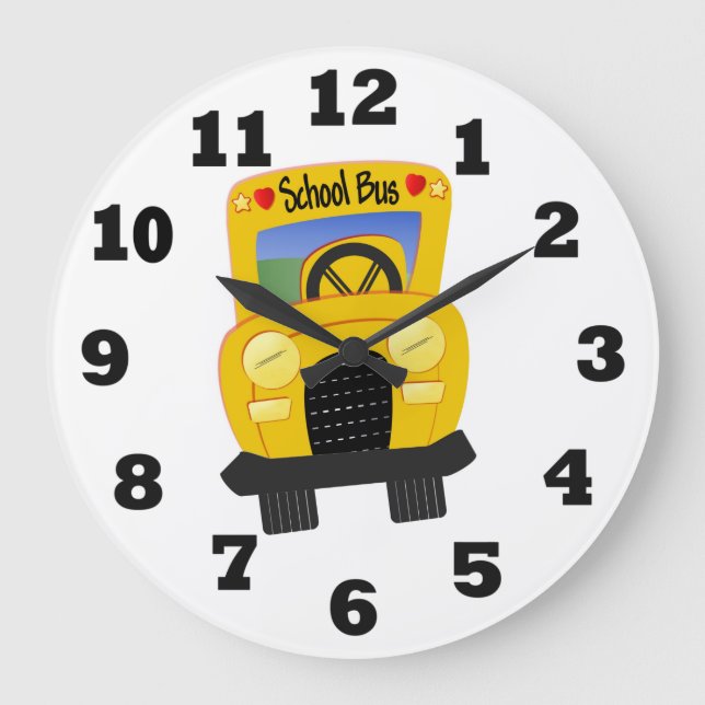School Bus Large Clock (Front)
