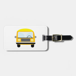 School Bus Luggage Tag