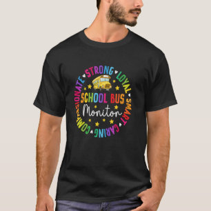 School Bus Monitor Appreciation Circle Bus Monitor T-Shirt