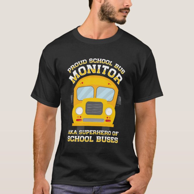 School Bus Monitor Bus Aide Attendant Student Deli T-Shirt (Front)