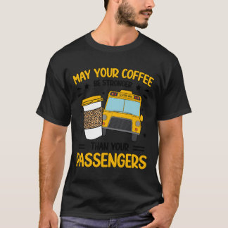 School Bus Monitor Coffee Bus Monitor T-Shirt
