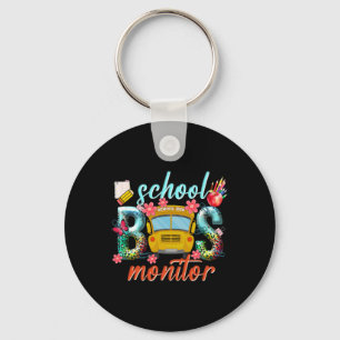 School Bus Monitor School Bus Driver Back To Schoo Keychain