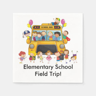 School Bus Paper Napkins