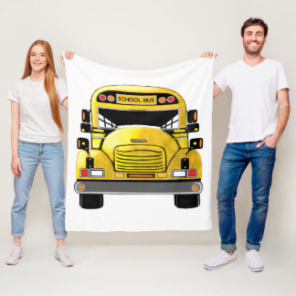 School Bus Personalized Blanket