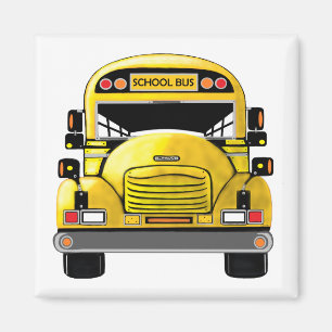 School Bus Personalized Magnet