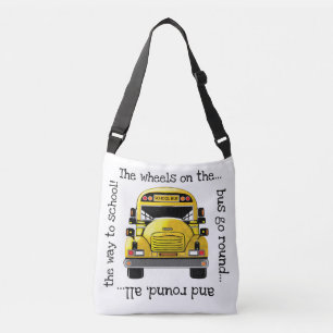 School Bus Personalized Tote