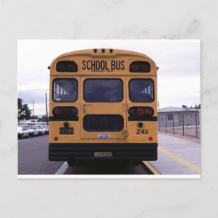 School Bus Picture Postcard