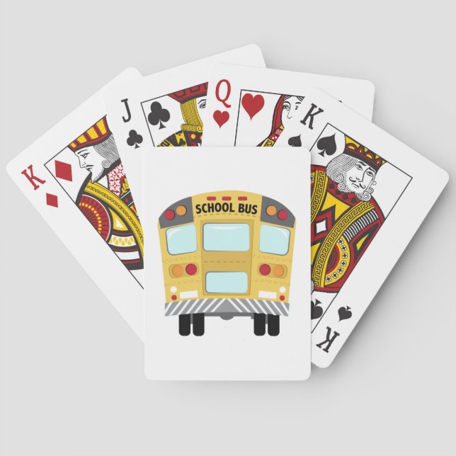 School Bus Playing Cards (Back)