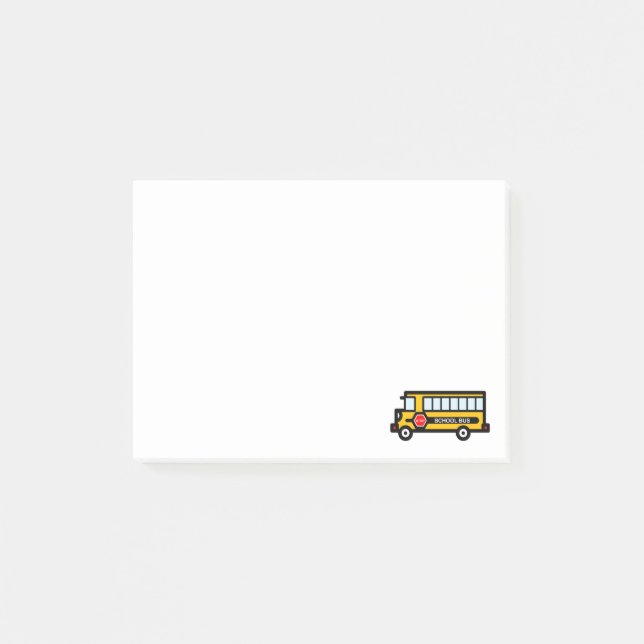 School bus post-it notes (Front)