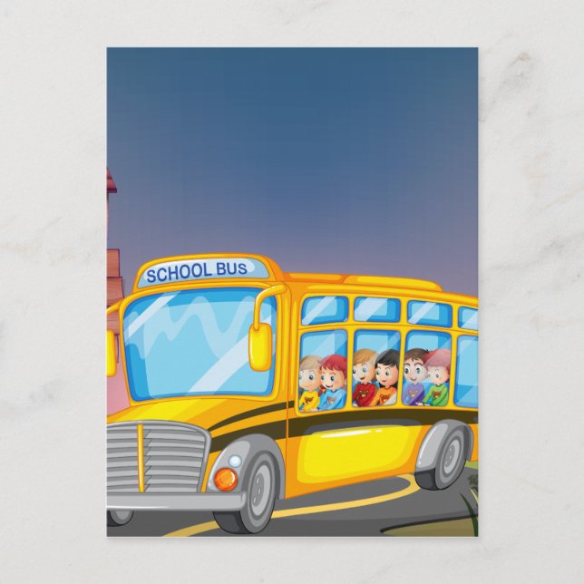 School bus postcard (Front)
