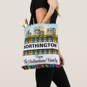 School Bus - See Back.  Tote Bag