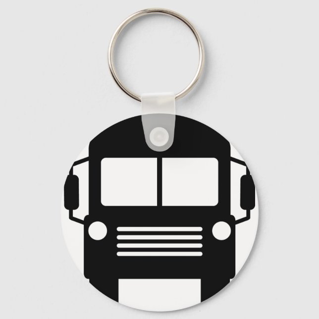 school bus sign keychain (Front)