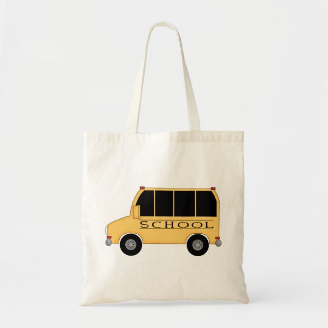 School Bus Tote Bag (Front)