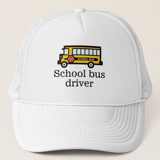 School bus trucker hat (Front)