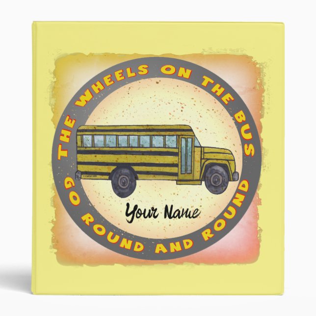 School Bus Wheels Binder (Front)