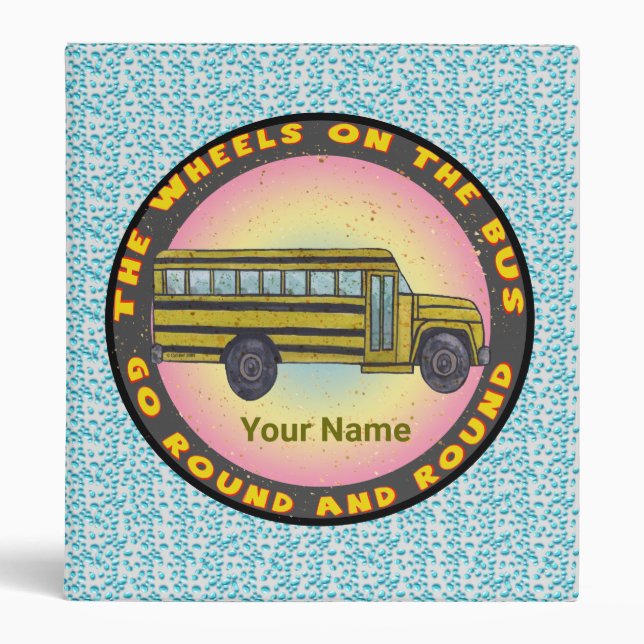 School Bus Wheels Binder (Front)