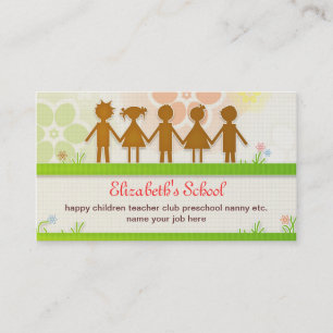 school business card