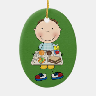 School Cafeteria- SRF Ceramic Ornament