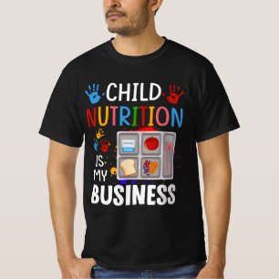 School Cafeteria Worker Lunch Lady Food Tray Child T-Shirt