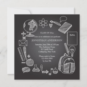 School Chalkboard Invitation