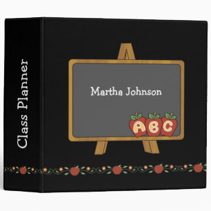 School Chalkboard Teacher's Binder