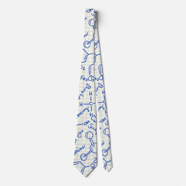 School chemical pattern tie (Front)