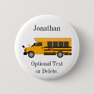 School Children Bus Button Pin