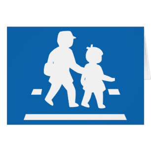 School Children Crossing >> Japanese Traffic Sign