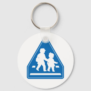 School Children Crossing >> Japanese Traffic Sign Keychain