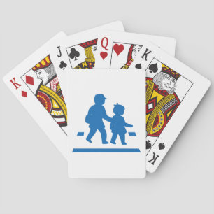 School Children Crossing >> Japanese Traffic Sign Playing Cards