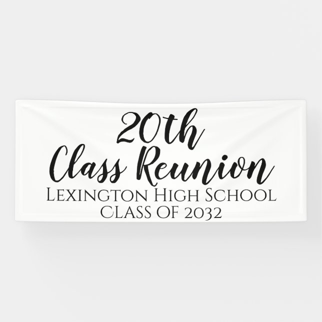 School Class Reunion Custom Party Banner (Horizontal)